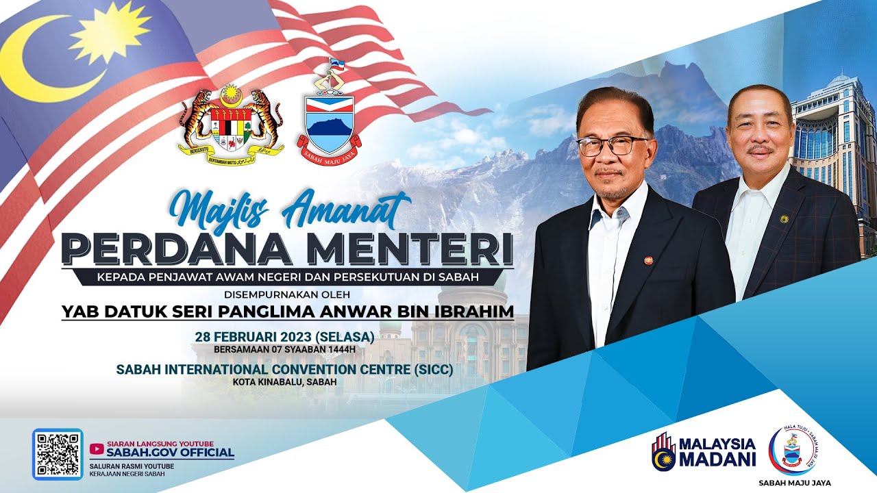 Majlis Amanat Perdana Menteri Kepada Penjawat Awam Negeri dan Persekutuan Di Sabah
